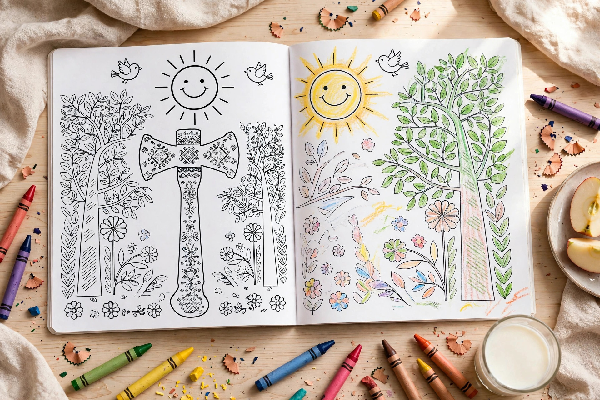 Kids' Coloring Book view 3