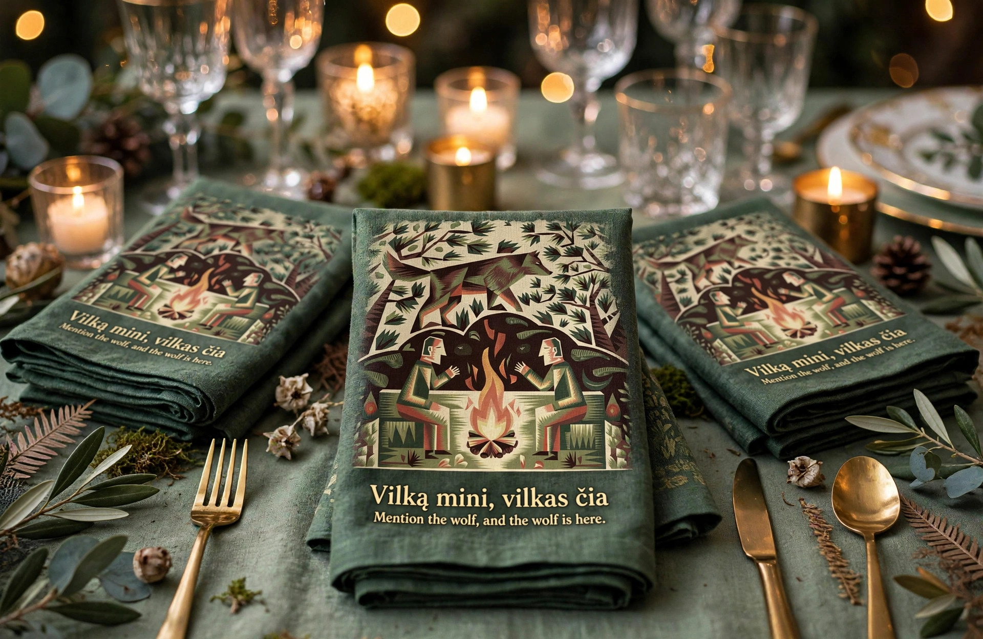 Vilką mini, vilkas čia